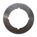 Don-Jo 3-1/2" Scar Plate with 2-1/8" Hole and Through Bolt Knotches SP13532D